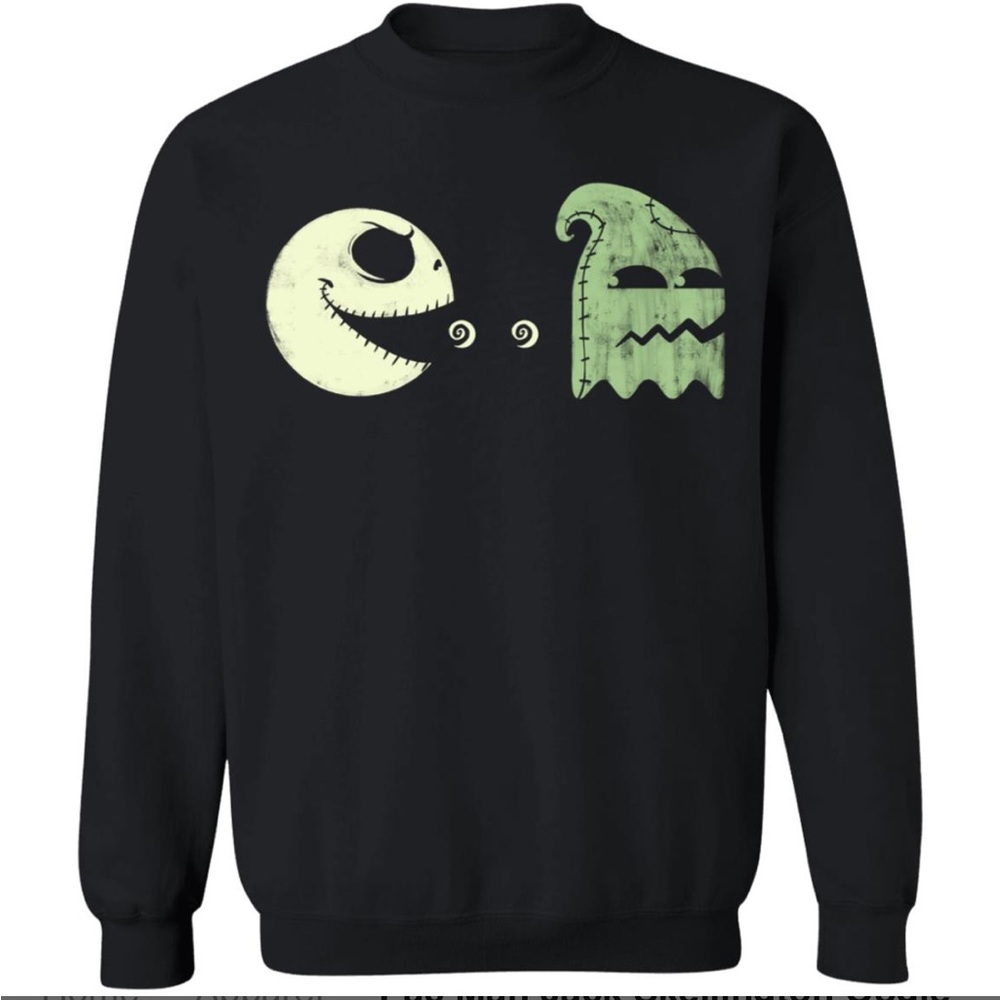 Pac Man Jack Skellington Oogie Boogie Sweatshirt
